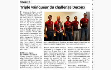 La Team CSC Vouillé dans la presse